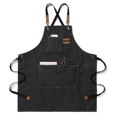 New Fashion Canvas Kitchen Apron Black