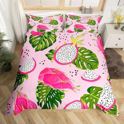 Dragon Fruit Delight Queen 3Pce Bedding Set