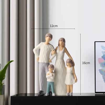 Family of Three Harmony Sculpture Resin Ornament