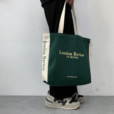 Signature Eco Canvas Shoulder Tote Green